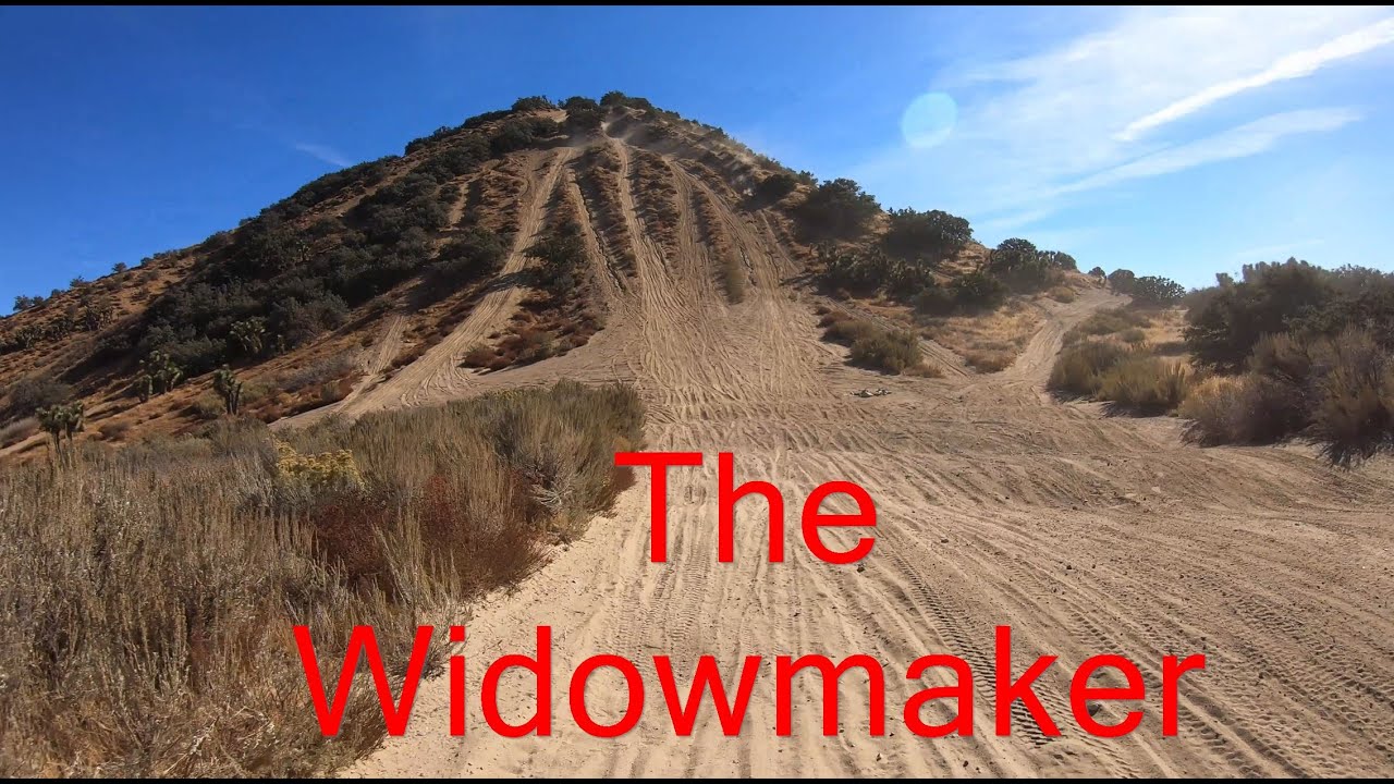 Dirt bike riding in Phelan, CA - The Widowmaker Hill