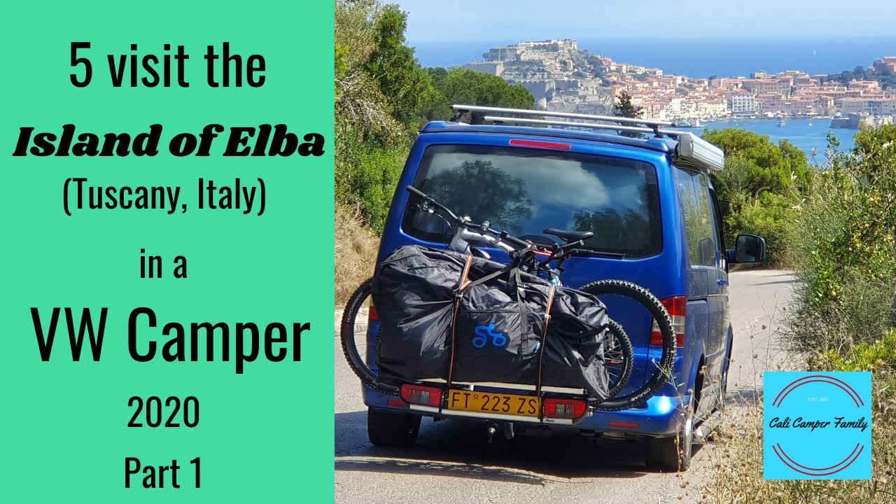 Family of 5 visit the Island of Elba (Tuscany, Italy) in a VW Camper Part 1