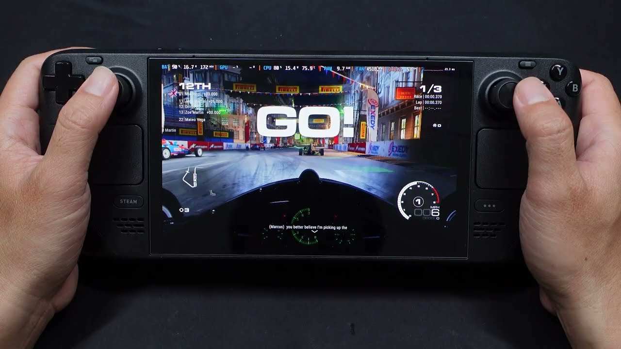 Grid Legends Gameplay on Steam Deck Oled