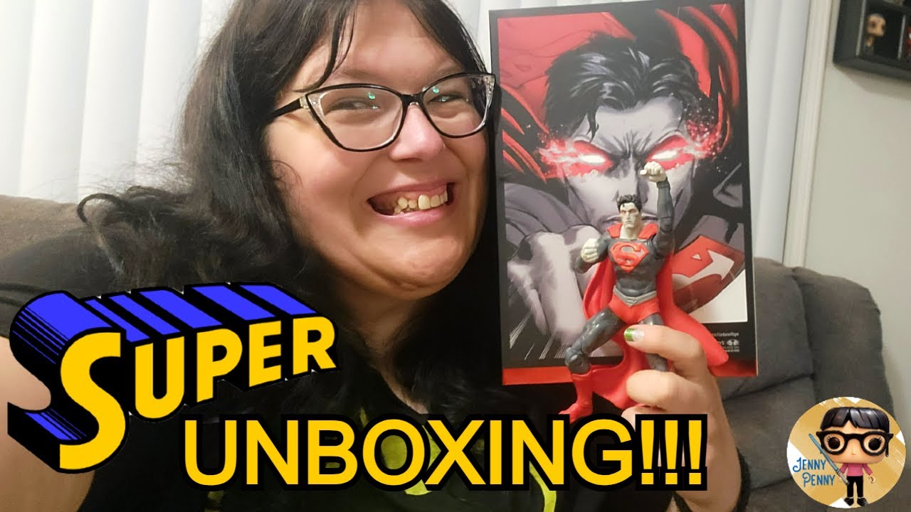 DC Comics Limited Edition Superman and Superstand Unboxing!!! BBTS Exclusive B&W Accent Edition!!