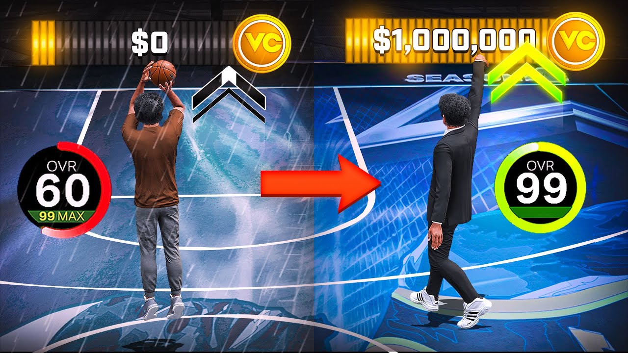 60-99 Overall with NO MONEY SPENT on NBA 2K25...