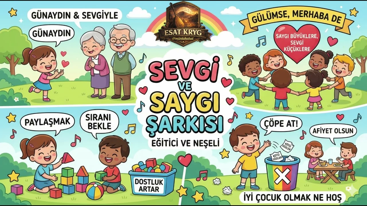 Sevgi ve Saygı Şarkısı | Eğitici Çocuk Şarkıları - ESAT KRYG
