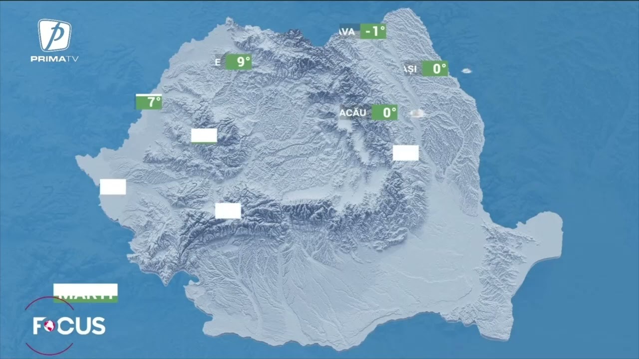 Meteo  - 17 februarie. Ploile domină în mare parte din țară