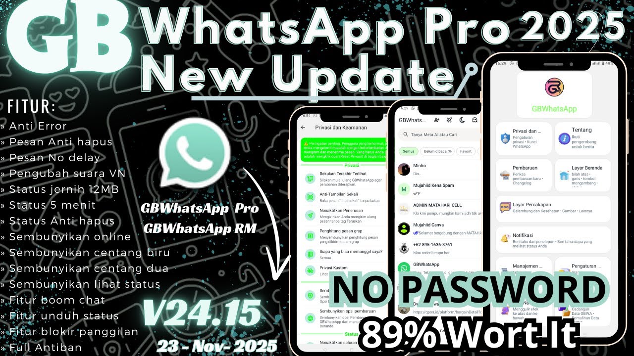GBWhatsApp V24.15 New Update || WhatsApp Mod Terbaru 2025 || WhatsApp GB Terbaru 2025 || V24.15