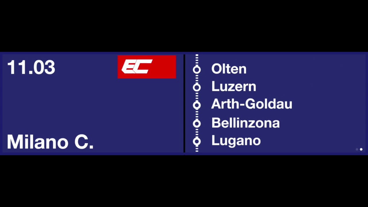 SBB Ansage - EC nach Milano ist 30 bzw 40 Minuten zu spät