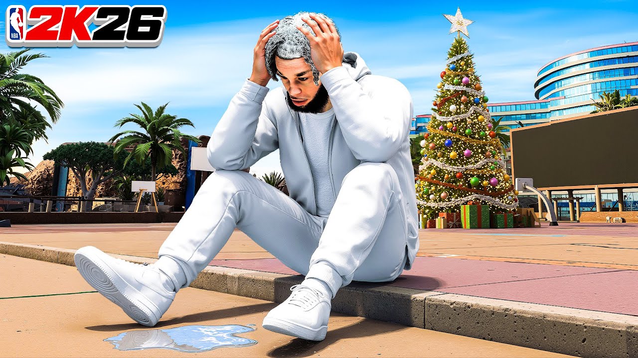 Сегодня Рождество, а в парке до сих пор нет снега... (NBA 2K26)