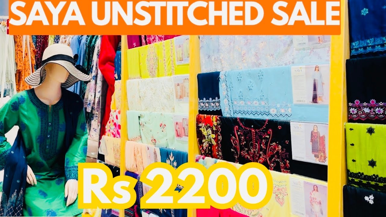 Saya Unstitched 3-Piece Sale Rs 3000 || Lawn From Rs 2200 Sale || Luckyone Mall Shopping In Budget