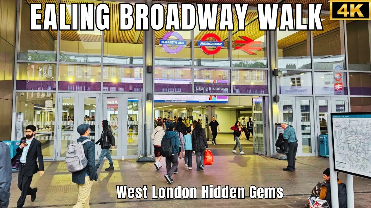 LONDON WALKING TOUR EALING BROADWAY, WEST LONDON, Hidden gems [4K HDR]