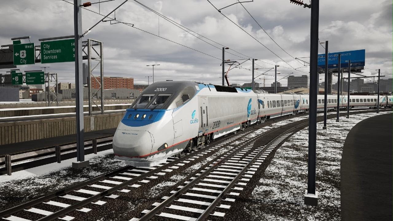 Train Sim World 5 Amtrak Acela Boston Sprinter PS5 Gameplay