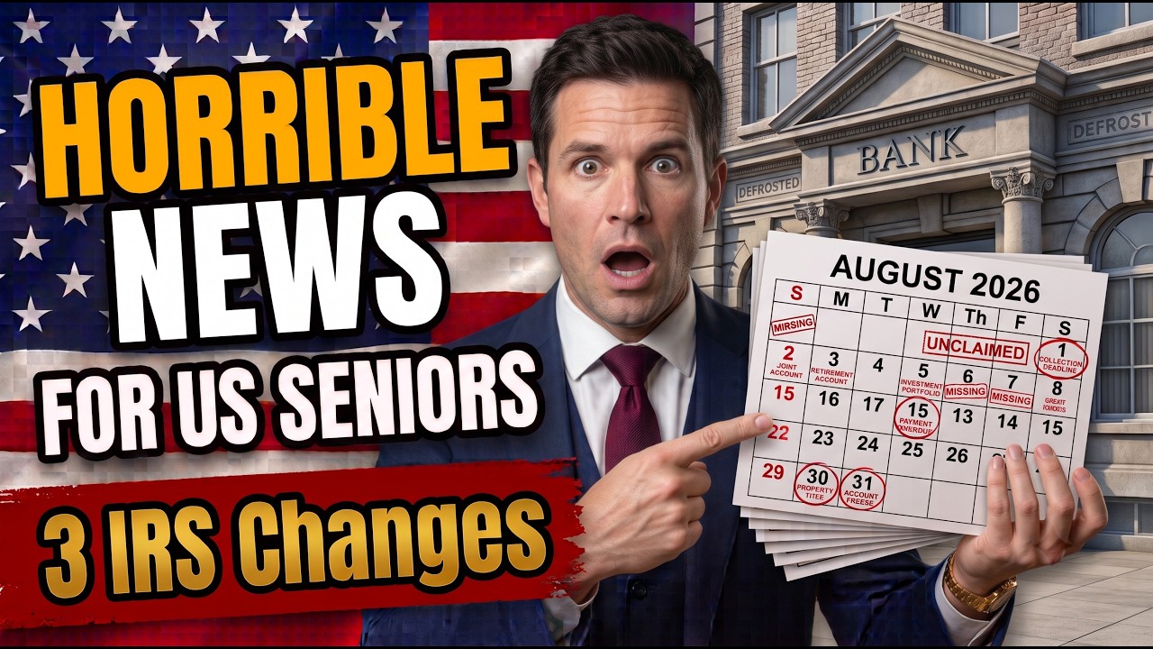 HORRIBLE NEWS for US Seniors Starting August 2026 &mdash; 3 IRS Changes That Could Cost You Thousands