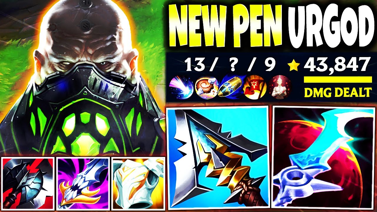 Meet our NEW OP MAX PEN URGOT Season 13 Build to 1v9 CARRY (4x SHIELDS) 🔥 LoL Top Urgot s13 Gameplay