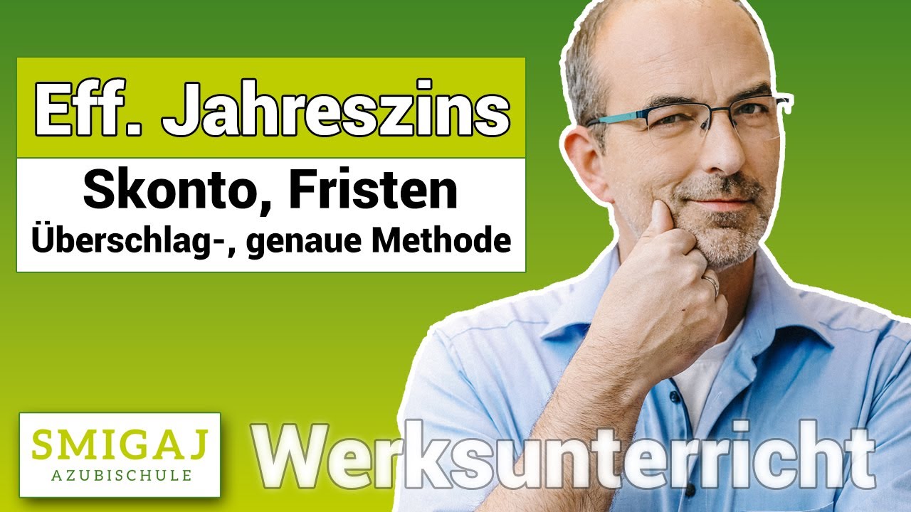 So berechnest Du Skonto richtig #effektiverJahreszins