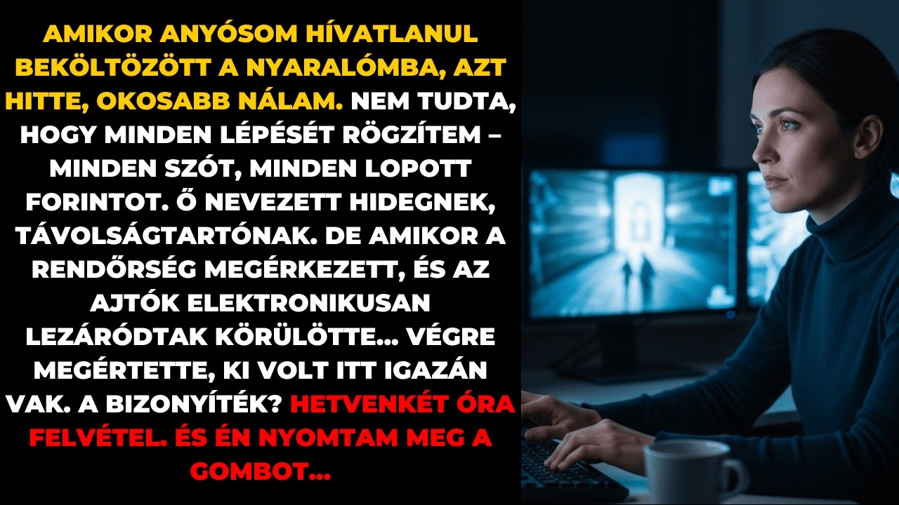 Anyósom beköltözött a nyaralómba hívatlanul. Nem tudta, hogy a riasztórendszert élesítettem