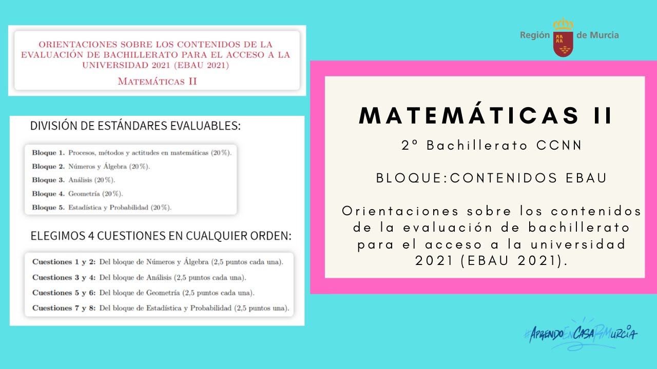 ORIENTACIONES EBAU 2021 MATEM&Aacute;TICAS II