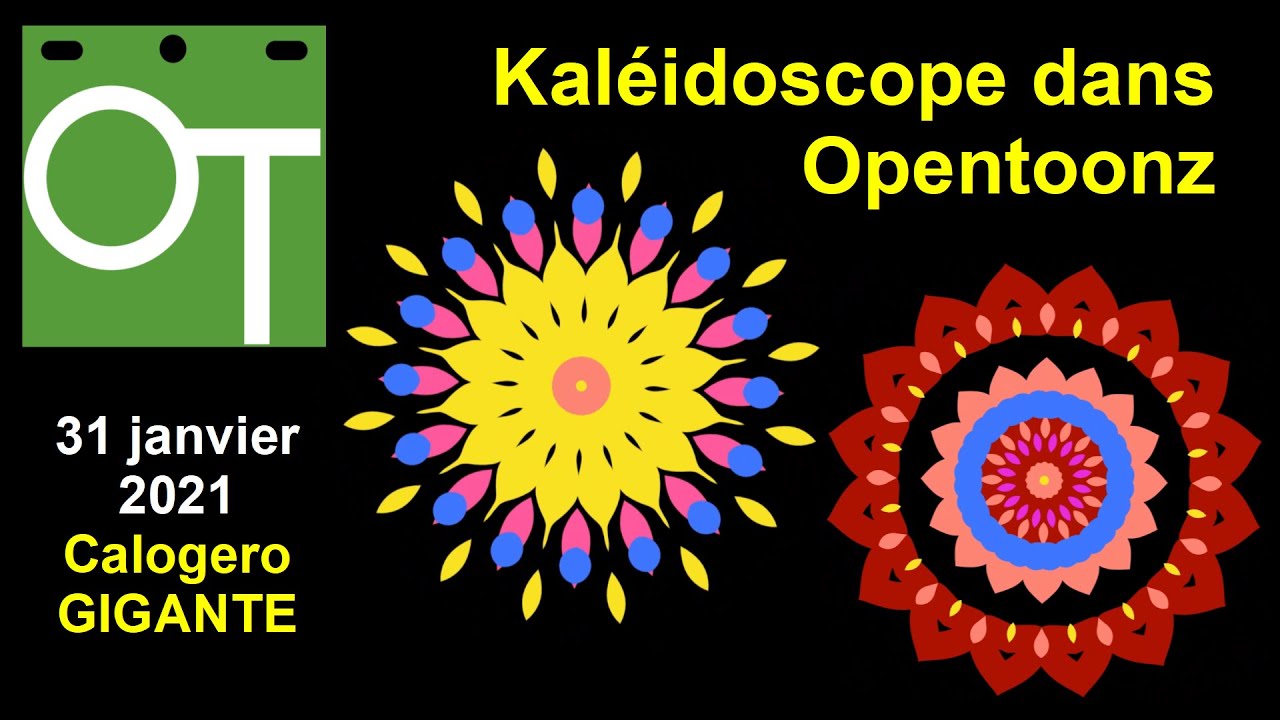 Créer des effets de kaléidoscope avec Opentoonz