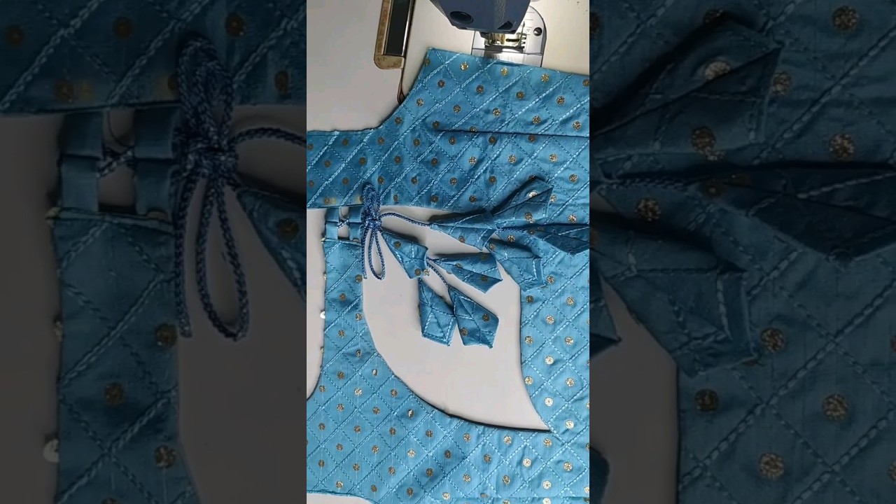 Boat neck blouse design cutting and stitching . Gauri Rawal