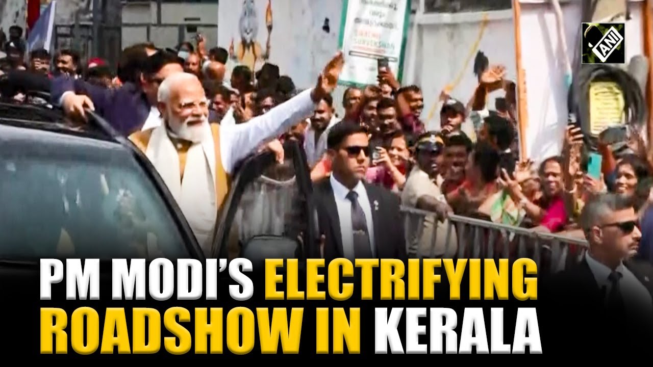 PM Modi holds an electrifying rally in Thiruvananthapuram, huge crowd gather to get a glimpse