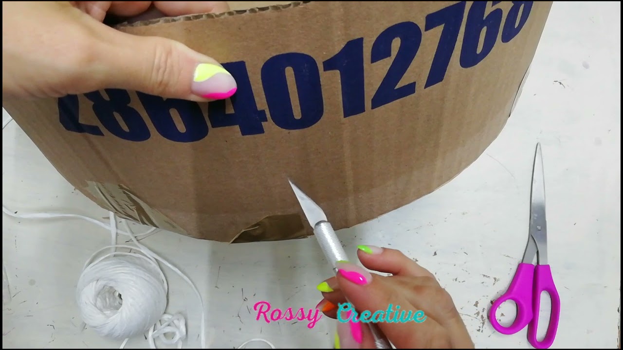 Como hacer una piñata de cartón / Como hacer un tambor para piñata