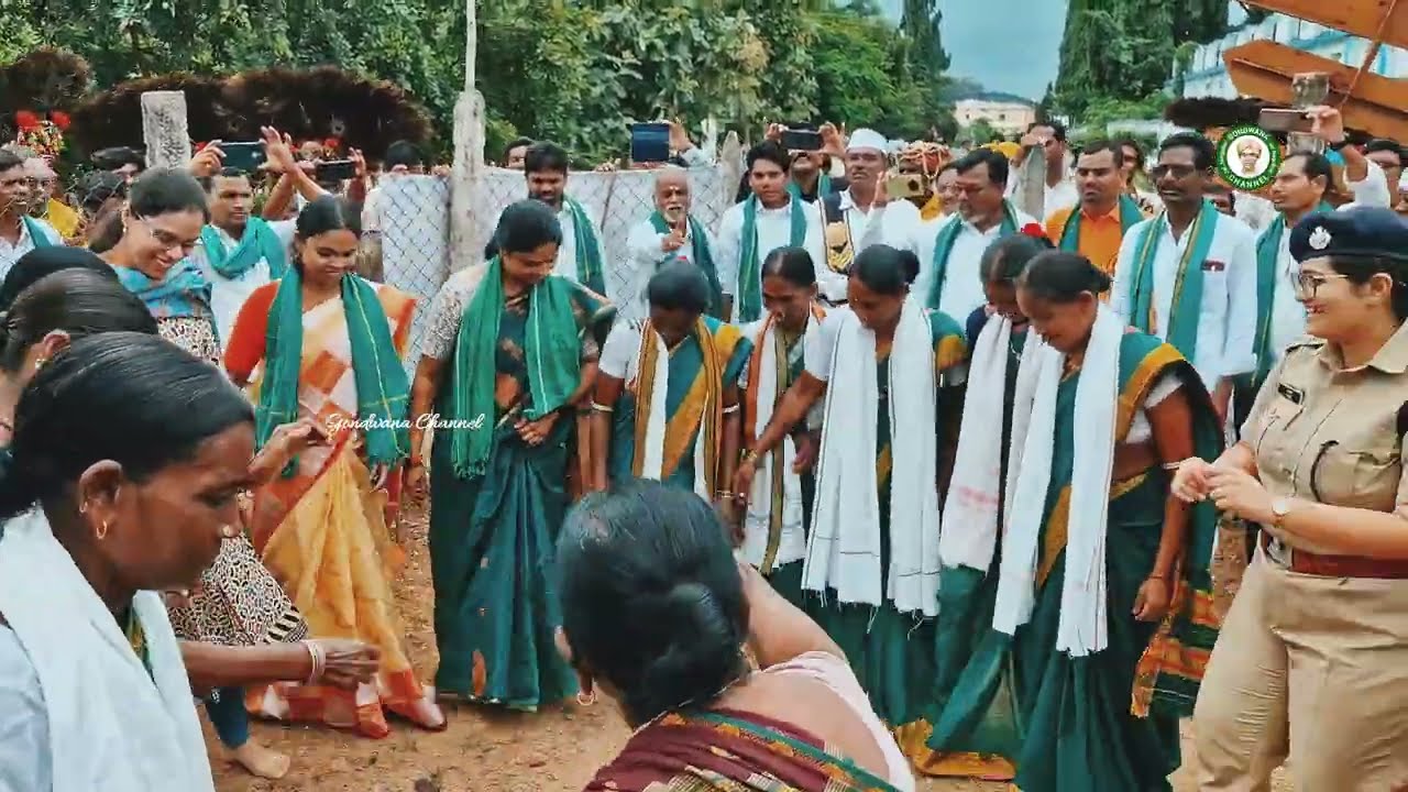 Adivasi Divos Utnoor Itda PO Demsa Dance At KB Complex Utnoor @GondwanaChannel