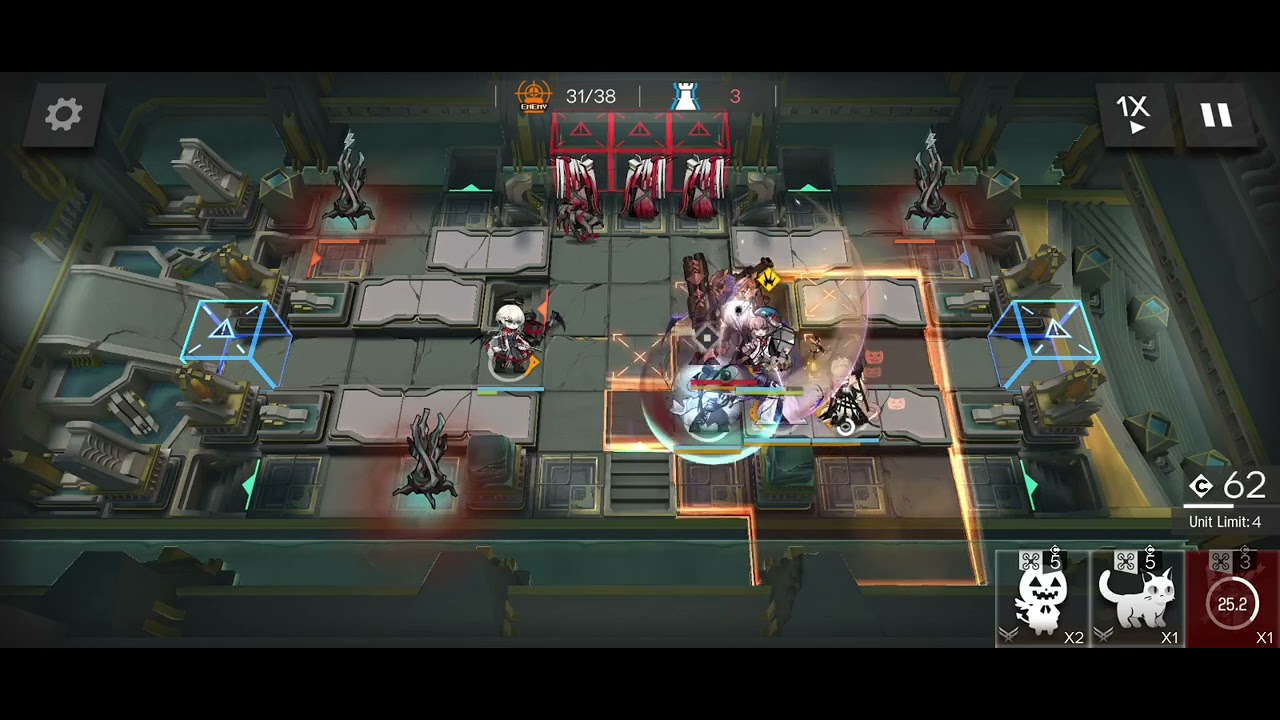 [Arknights] H11-4 Skadeknights 5 Operators