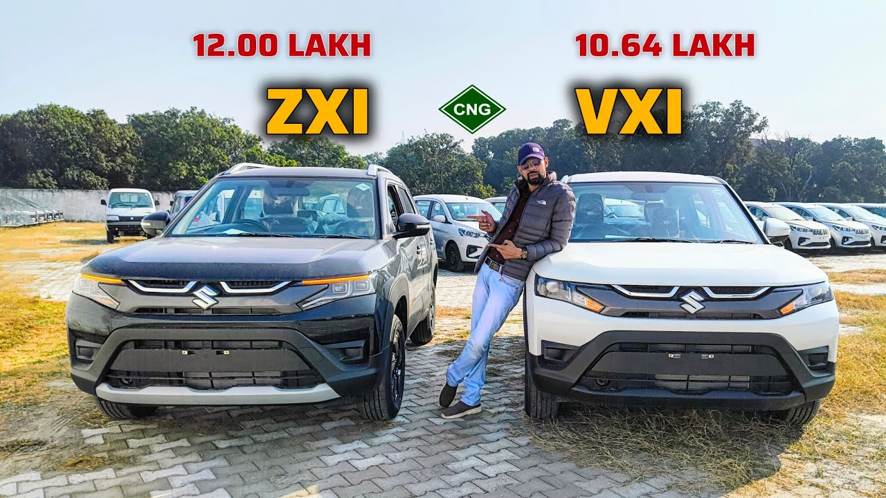 Maruti Suzuki Brezza VXI CNG vs Maruti Brezza ZXI CNG 🤩 True Comparison