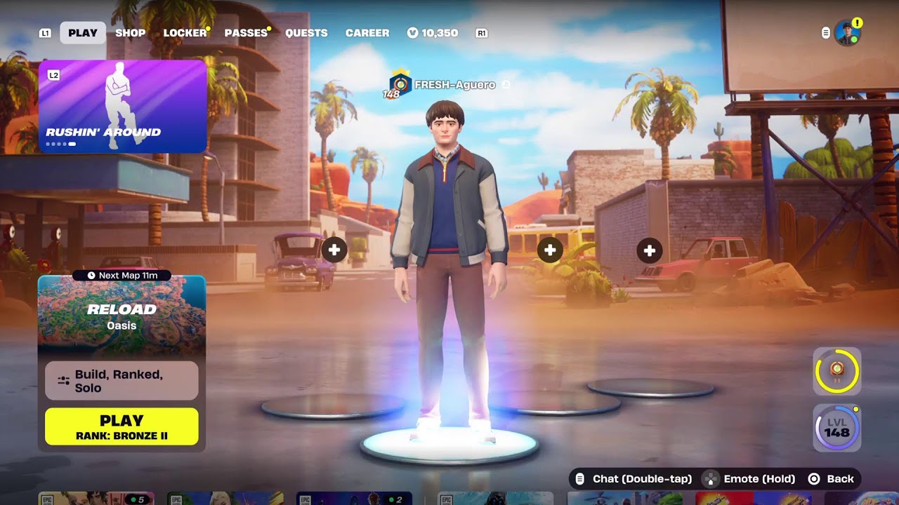 Fortnite Live - grinding levels before Manchester City match! Doing quests for the extra styles!
