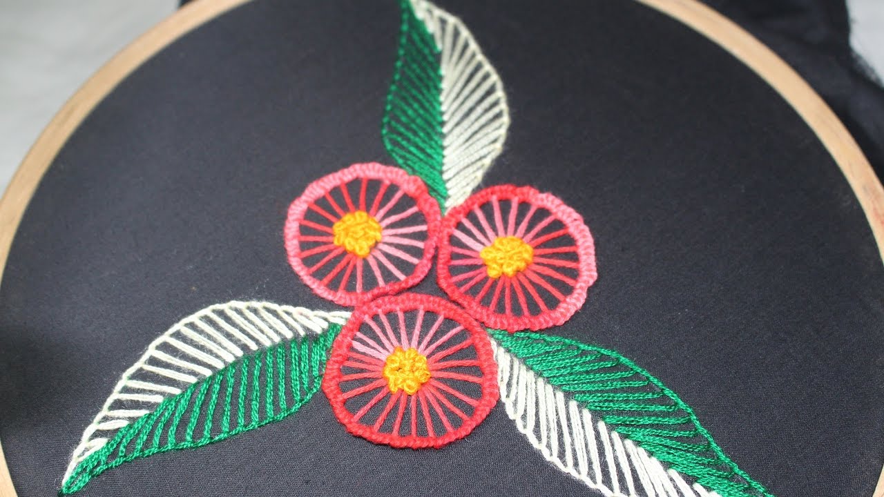 Hand Embroidery Designs | Basic embroidery design | Stitch and Flower-141