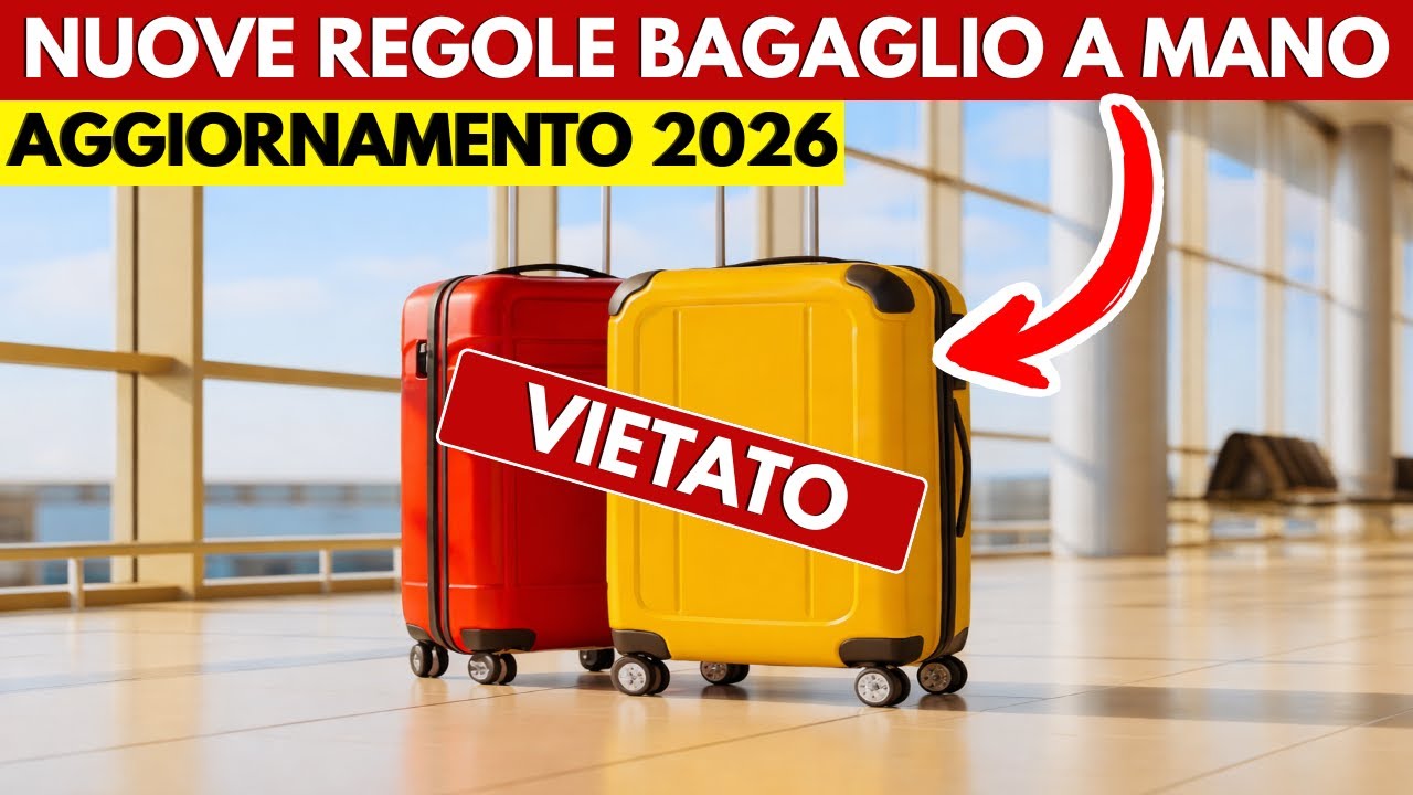 ✈️ Bagaglio a mano 2026: le nuove regole che cambiano il tuo viaggio