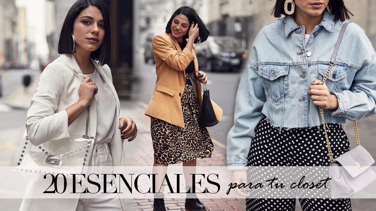 20 esenciales para tu closet.