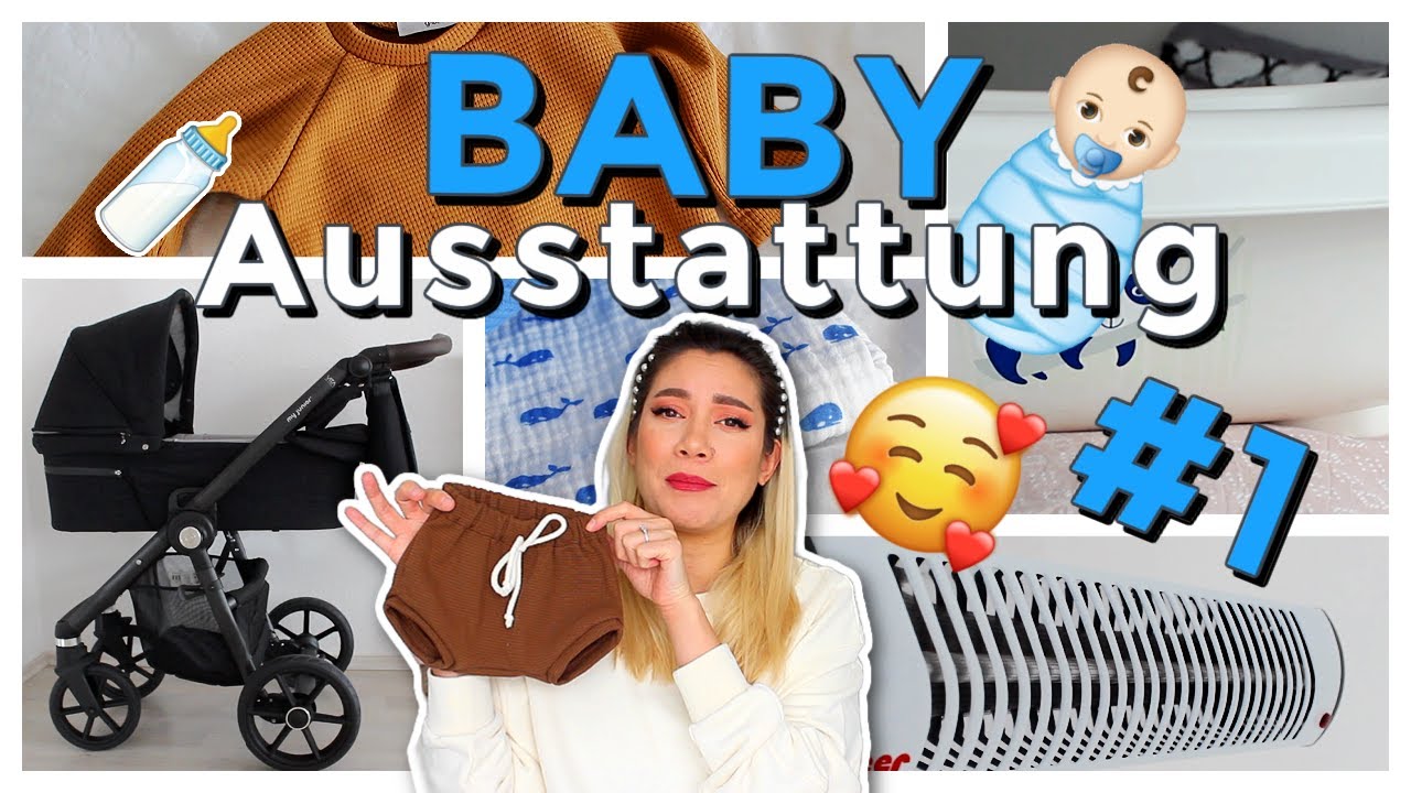 Unsere Baby Erstausstattung - My Junior Kinderwagen, erste Outfits, Wanne, Wickeltisch |funnypilgrim