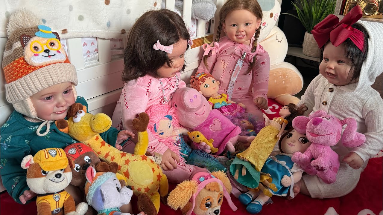 RUTINA CON cuatro REBORN #reborn #babydoll 