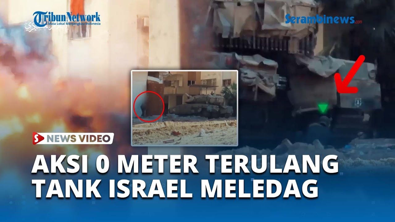 Lagi, Pasukan Perlawanan Palestina Pasang Bom dari Jarak 0 Meter, Tank Israel MELEDAG