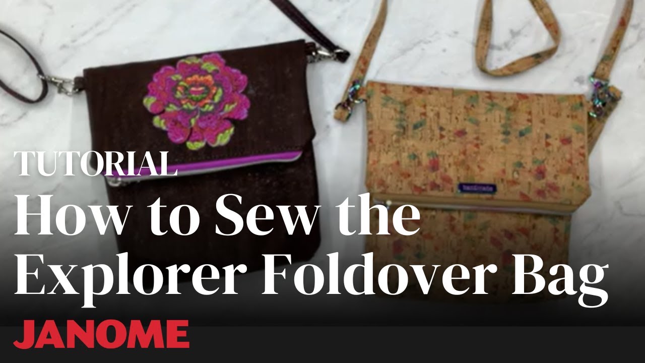 How to Sew the Explorer Foldover Bag By Sew Many Creations