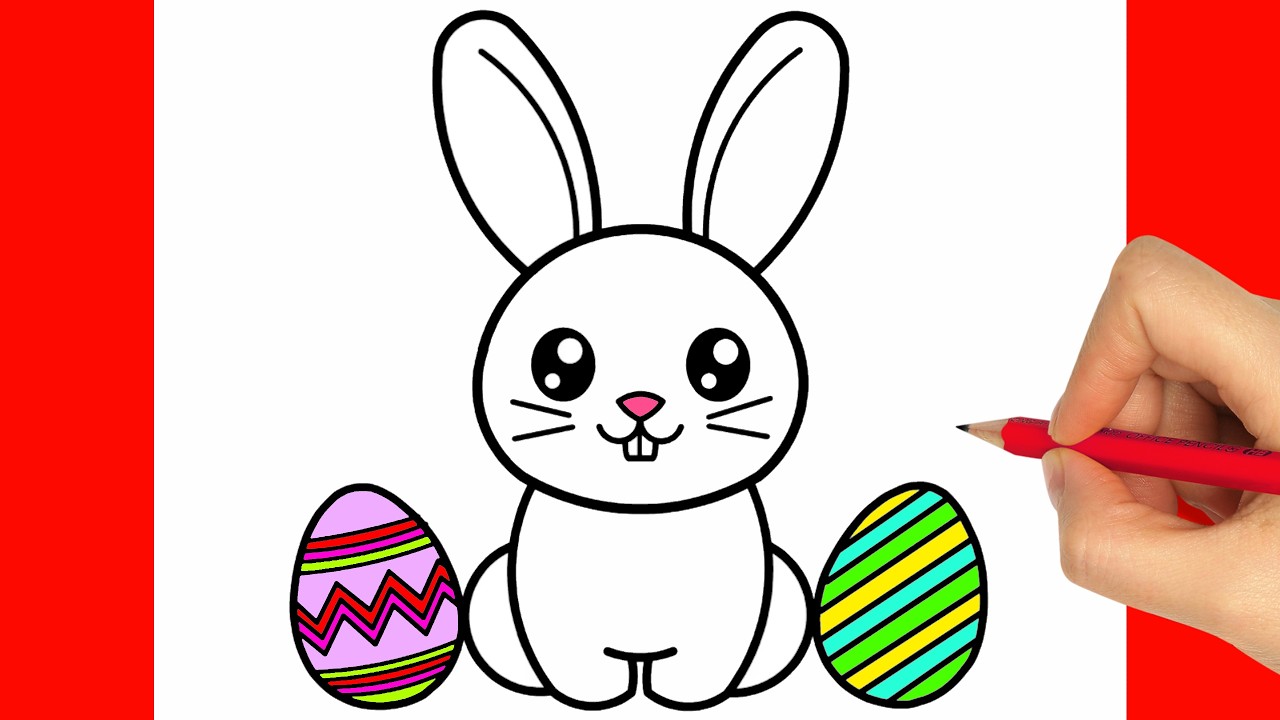 COMMENT DESSINER LE LAPIN DE PÂQUES