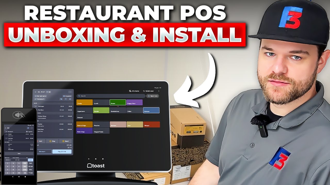 Unboxing & Installing a POS System at a New Restaurant (Toast POS)