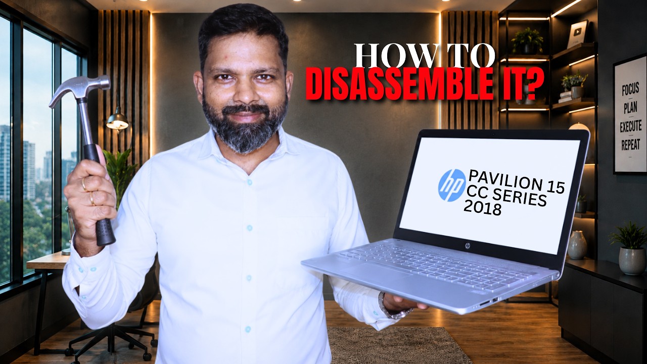 Hp pavilion 15 CC Series 2018 CC134TX CC132TX CC129TX: How to disassemble the base and upgrade ram m