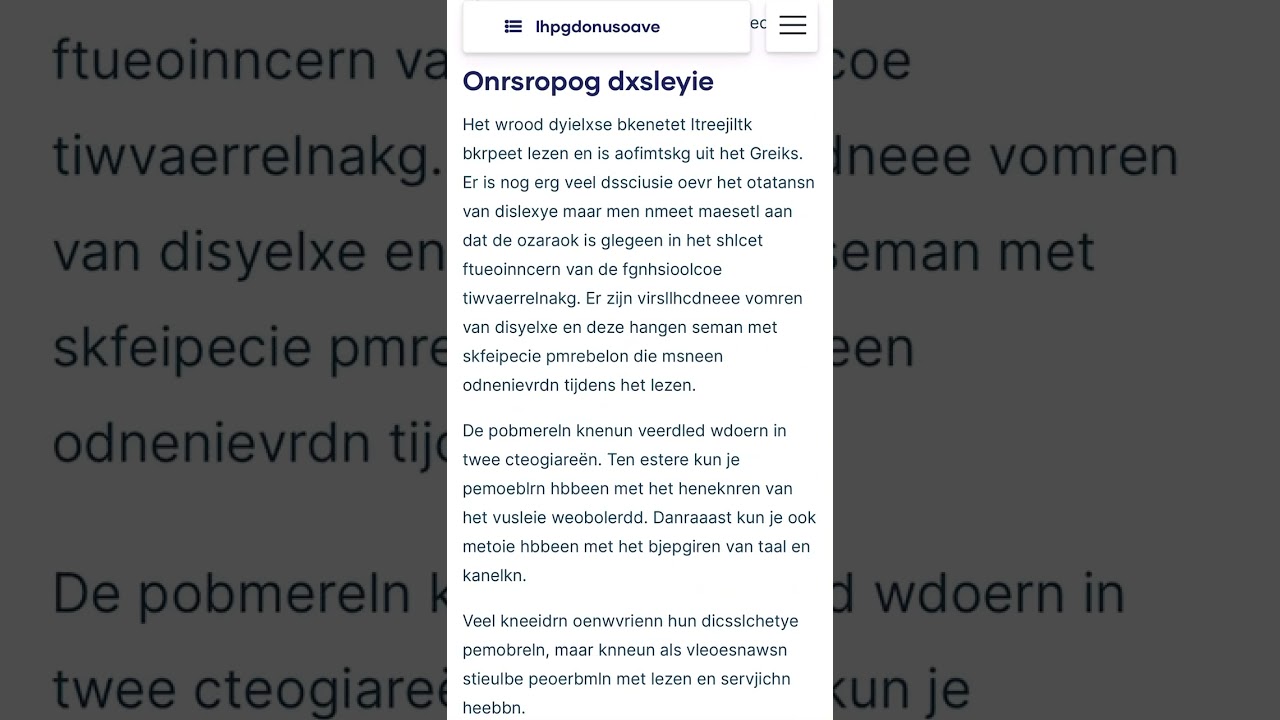 Dyslexie simulator