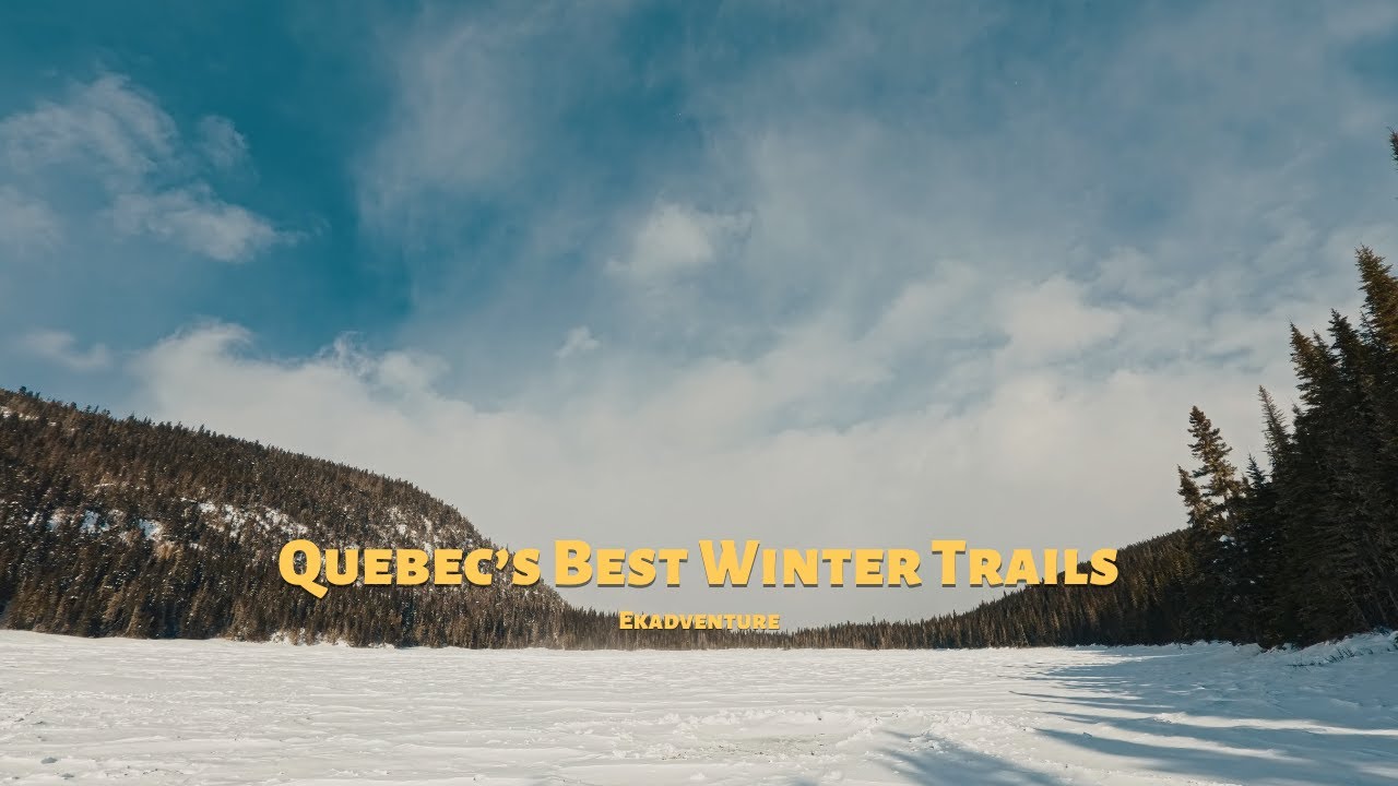 10 Mins of Ambient Silent Winter Hiking in Quebec