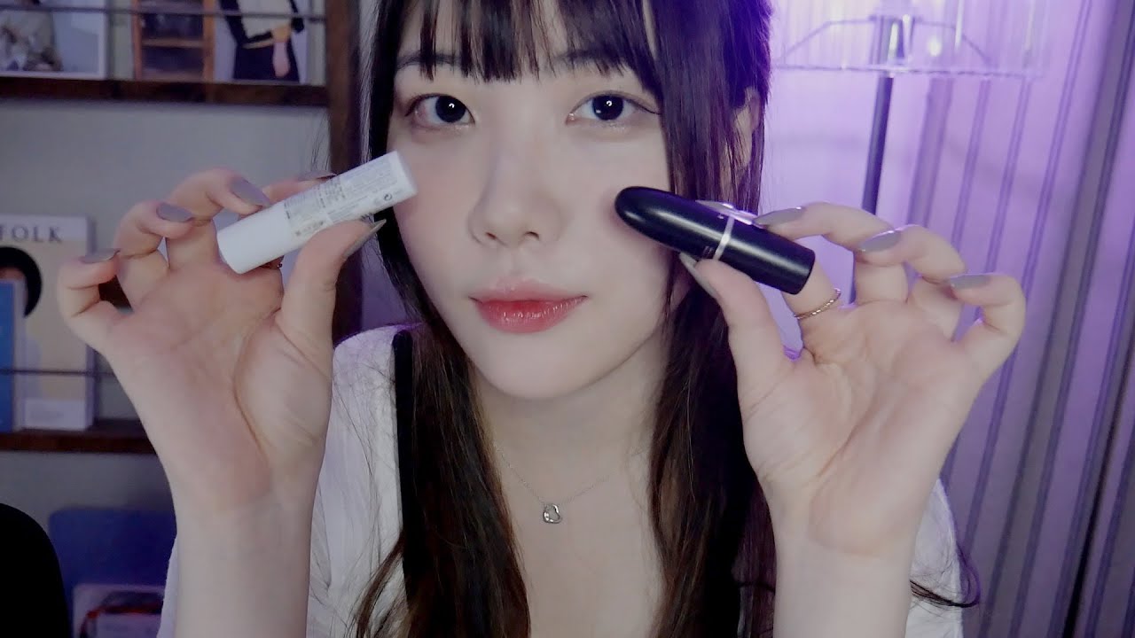 ASMR (❗️토킹가득) 긴손톱으로 탭핑과 뚜껑소리 💖 시각,청각 팅글