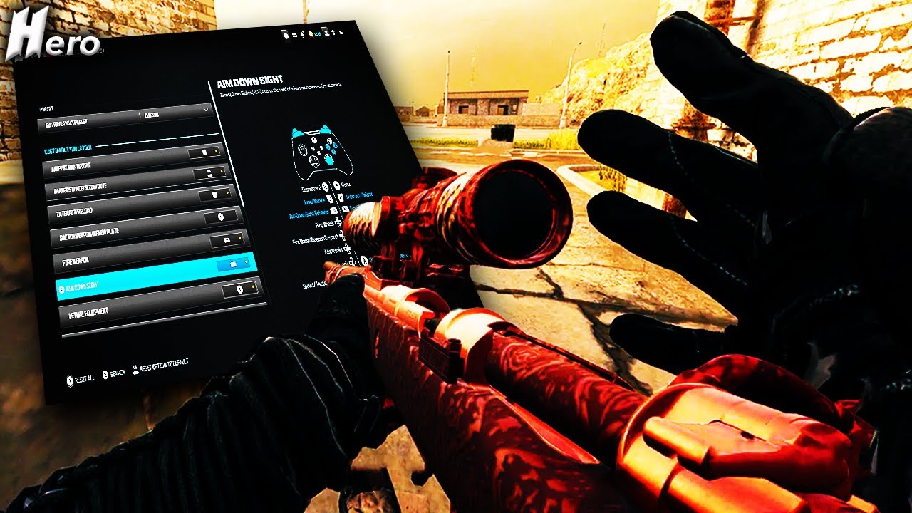 HEROS BEST CONTROLLER SETTINGS GUIDE for Movement In Rebirth Island... (Fjx Horus, Kar98k)