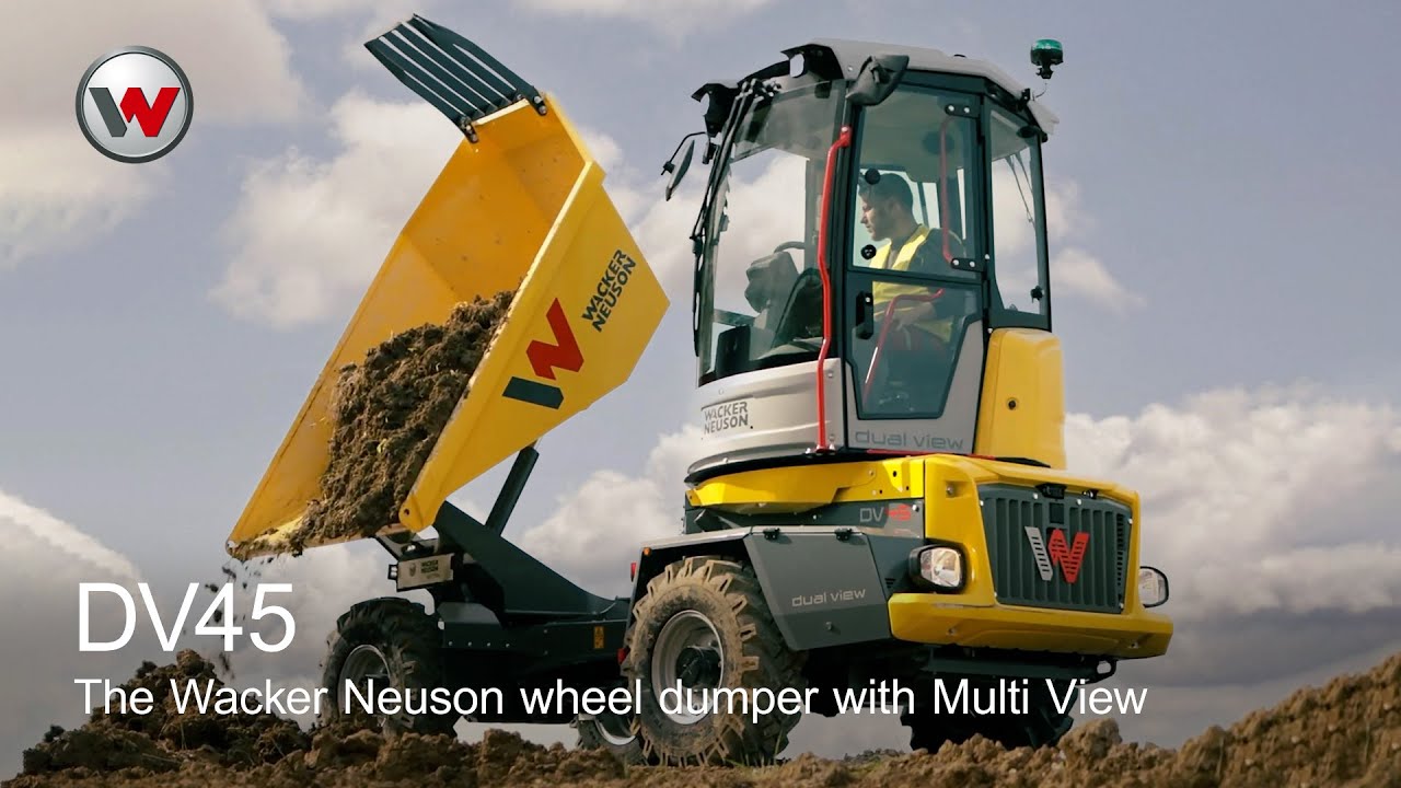 The Wacker Neuson wheel dumper with Multi View DV45