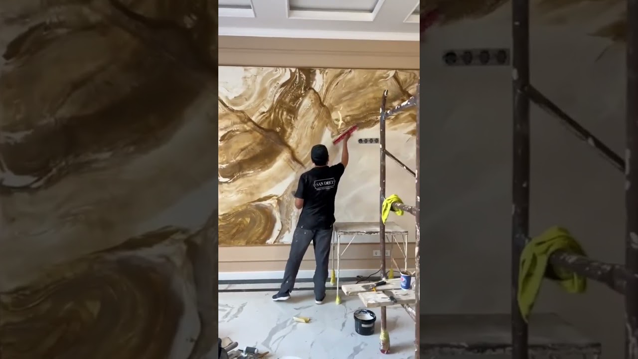 MARBLE PAINTING WALL DESIGN #interior #bathroom #floortiles #tiledesign #kitchen #walltiles #marble