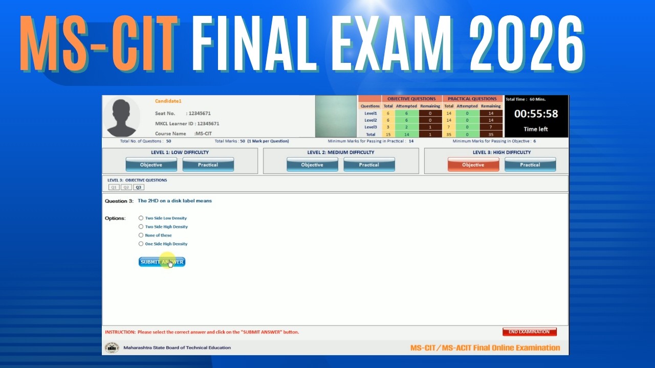 MS-CIT Final Exam 2026 | MS-CIT Final Exam Questions June 2026