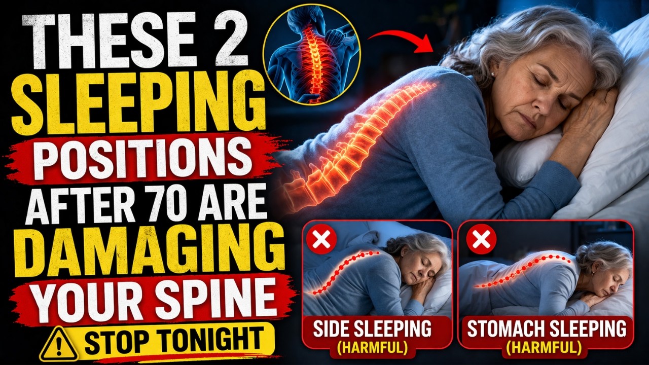 Women Over 70: 2 Sleeping Positions That Secretly Hurt Your Spine (Gentle Tips for Better Mornings)