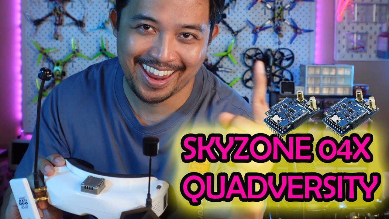 Skyzone sky04x v2 Quadversity - Better than Rapidfire on Digidapter? Interference test!