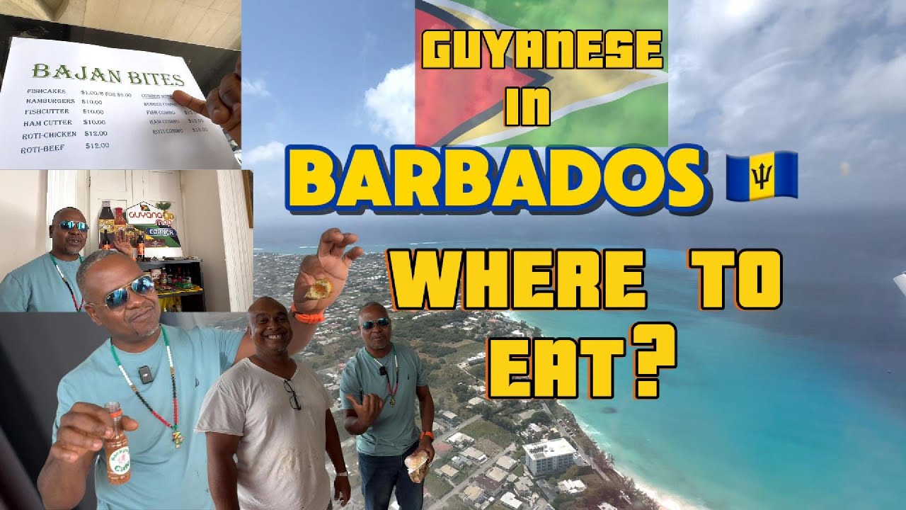 GUYANESE IN BARBADOS TOURING - FOOD VLOG DAY ONE