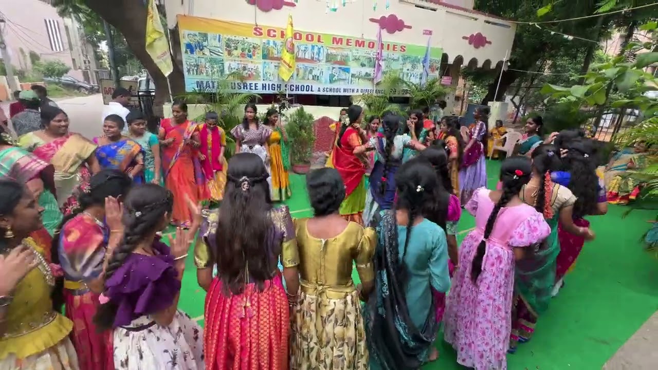 BATHUKAMMA CELEBRATION | MATHRUSRI VIDYALAYA HIGH SCHOOL | R.K. NAGAR, MALKAJGIRI