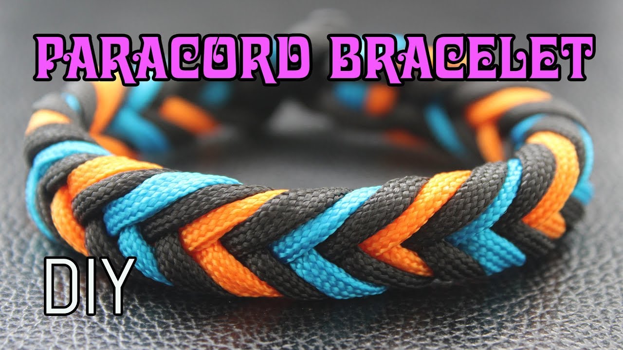HOW TO MAKE PARACORD BRACELET: THREE COLORS