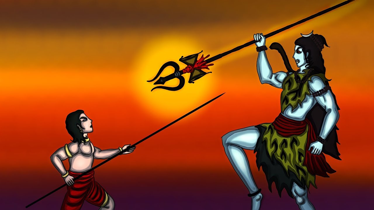 Lord Ganesha (2d animated) || cartoon || lord shiva vs lord ganesha  || birth of lord Ganesha