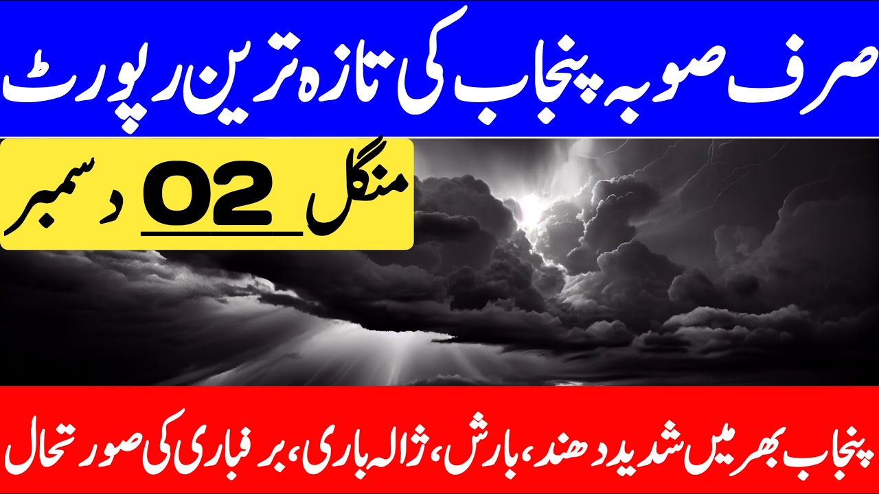 Punjab Weather Update | Dense Fog, Light Rain Expected & Temperature Drop | PMD Report